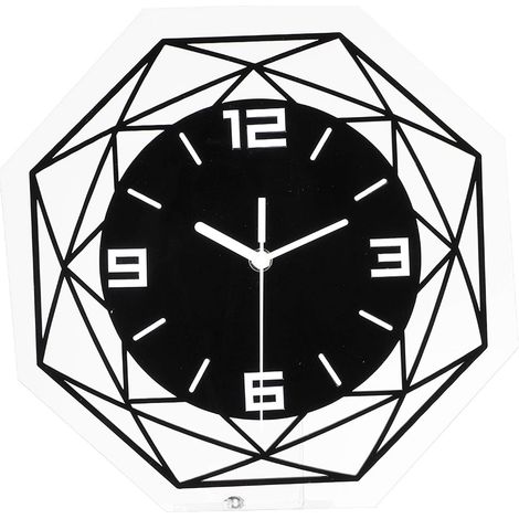 Pendule Murale Silencieuse 30CM, Horloge Murale Design Moderne Pendule Décoration Design Horloge Originale pour Salon Bureau Décor À La Maison (1/5)
