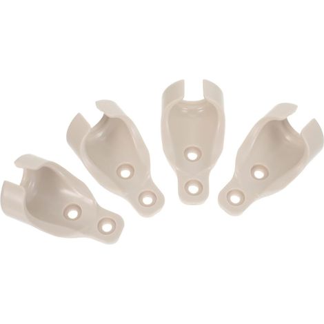 Accessoire balancoire Exterieur Accessoires balancoire Exterieur Accessoire de Jeux Exterieur Lot de 4 Fixations pour Stores enrouleurs Beige Plastique avec Embout à Boule pour (1/5)