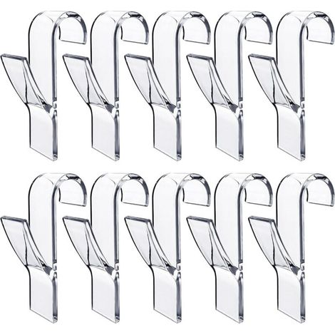 10 Pièces Crochet Seche Serviette,Crochet Radiateur Seche Serviette,Peignoirs,Plastique,Pour Tous Les Radiateurs Standards,Salle De Bain Et Cuisine,Flexibles,Amovibles(Transparent) (1/4)