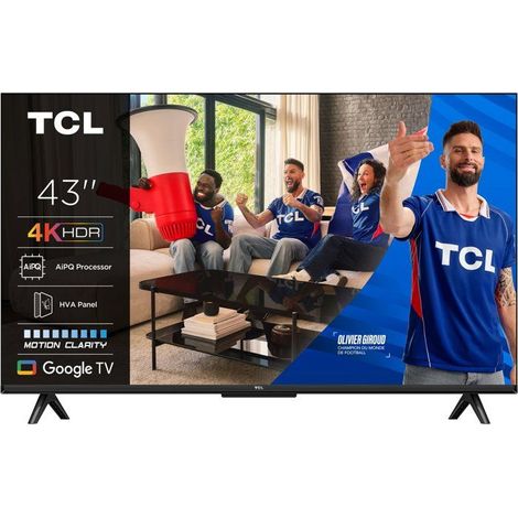 TCL 43P6K - LED-Fernseher 43" (109 cm) - 4K UHD 3840x2160 - HDR10+ - Google TV - 3xHDMI 2.1 - WiFi