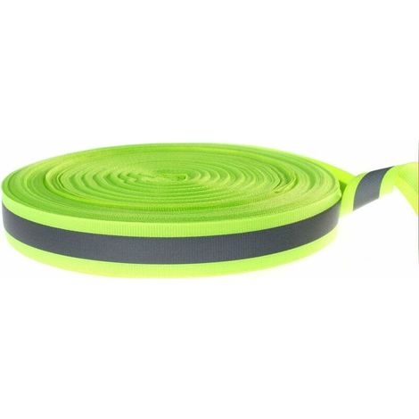ZVD Chiffon Réfléchissant pour Couture - 3m - Ruban de Sécurité Haute Visibilité, Ruban de Sécurité Réfléchissant Universel, Vert, Vert (1/4)