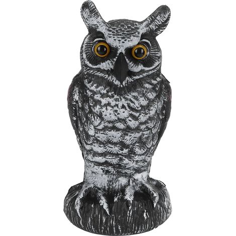 Imitierte Eulenfigur für den Garten, Vogelabwehrdekoration für den Außenbereich aus robustem Kunststoff (1/5)