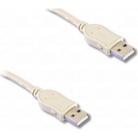 Câble USB 2.0 haute vitesse. Connecteurs mâles de type A. Longueur : 1,80 m. (1/4)