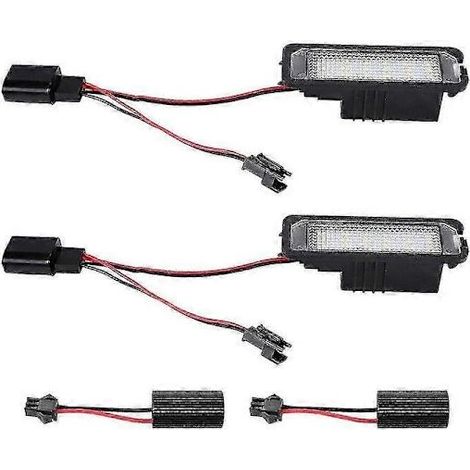 Zwei 12V LED-Kennzeichenleuchten, passend für Golf 4/5/6/7, Außenzubehör für Kfz-Kennzeichenbeleuchtung. (1/5)