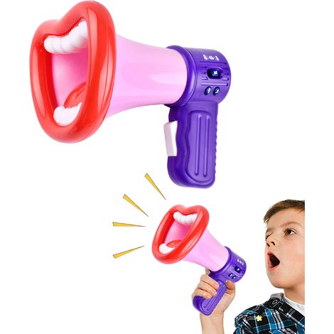 Haut-parleur Amplificateur à Effets Sonores, Jouet à Changement de Voix pour Halloween, Cadeau Enfant Megaphone Amusant (1/5)