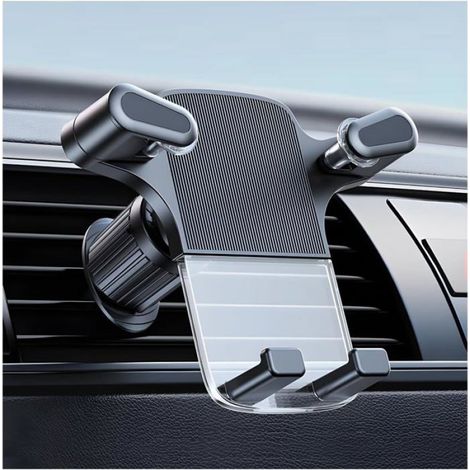 Support Téléphone Voiture - Grille Aération - Rotation 360° - Compatible Smartphones 12 À 17,7 Cm - 1 Pièce (1/5)