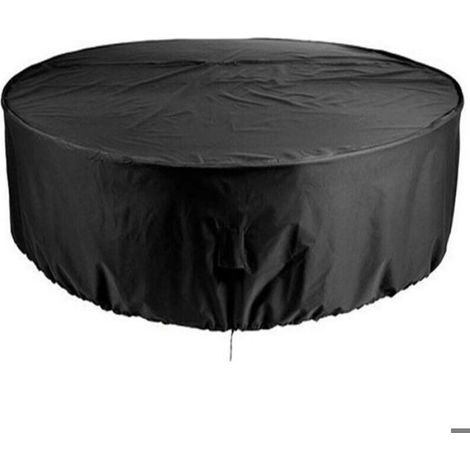 Housse Table Jardin Ronde - Tissu Oxford 210D - Imperméable UV Résistant Déchirure - Pour Table 120 cm Hauteur 75 cm - 1 Pièce (1/4)
