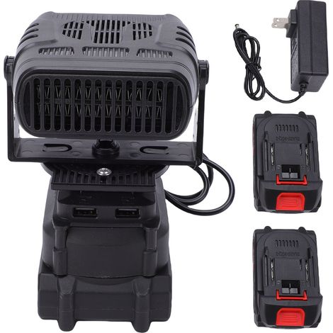 Chauffage voiture portable 50W rotation 360° dégivrage rapide anti-bascule silencieux ABS compact (1/5)