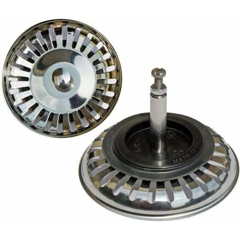 Panier universel pour évier excentrique – 7,6 cm, diamètre 80 mm, en inox robuste et résistant à la corrosion