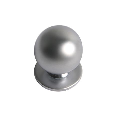 NESU pomo bola 23mm.cromo mate 24517 , Pomo tirador para muebles, cajoneras, cómodas, etc. - Fabricado en zamak. - Cromo Mate. - Diámetro 23mm. - Incluye tornillo pasante.