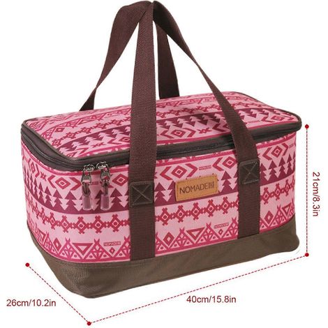 Sac de courses en mousse anti-collision à 2 compartiments, sac de rangement pour le camping, boîte de transport antichoc, sac alimentaire