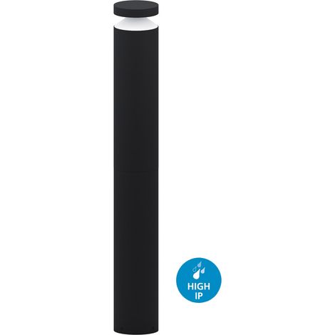 Paletto Esterno Moderno Melzo Alluminio Nero Policarbonato Trasp Led (1/5)