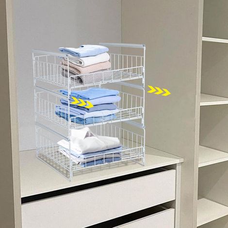 Küchenregal Regal, 33.5x43x51cm ausziehbarer Organizer, Küchenschublade für Wohnungen, Kantinen, Küchen