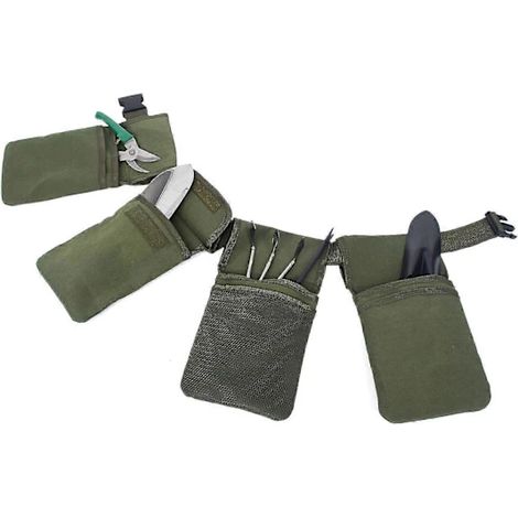 Sac à outils en toile ajustable pour le jardinage, la floriculture, la taille et les travaux manuels.-AquaForge (1/3)