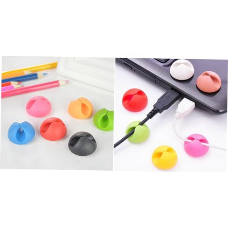 Câble de charge de bureau multifonction en silicone multicolore (couleurs assorties) (1/5)