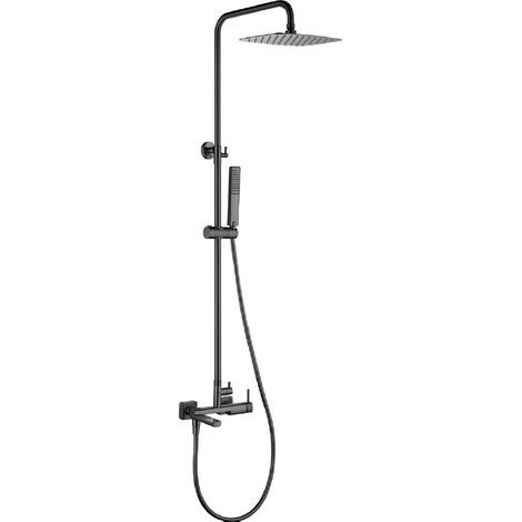 Ensemble baignoire mitigeur Firenze finition gun metal brossé [ IMEX® ]