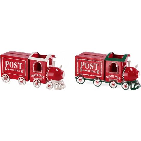 Ad Trend Treno Decorativo Natalizio in Ferro Assortito 46x15xH22 cm 1 Pz – Decorazione di Natale (1/2)