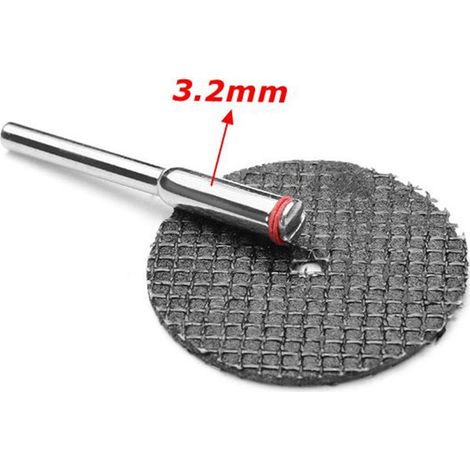 10 Disques de découpe plats 32mm, meules précises et efficaces avec mandrin de 3mm, lot de 10 pour meuleuses