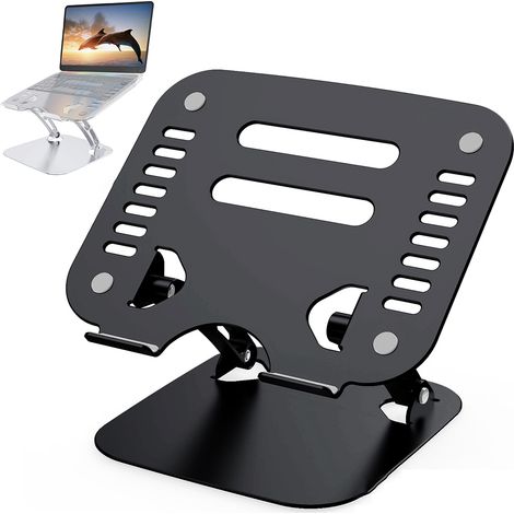 Support Pour Ordinateur Portable - Aluminium - Hauteur Et Angle Réglables - Ergonomique - Pour Bureau Maison - 1 Pièce