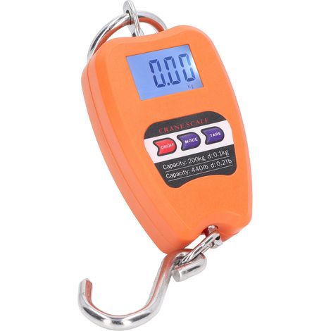 Balance suspendue numérique portable 200 kg robuste précise multifonction à main compacte avec écran LCD (1/5)