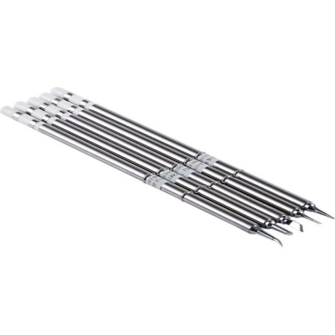 Tête de fer à souder blanche T12 BC2/J02/JL02/KR/ILS pour table de retouche de soudage, lot de 5. (1/5)