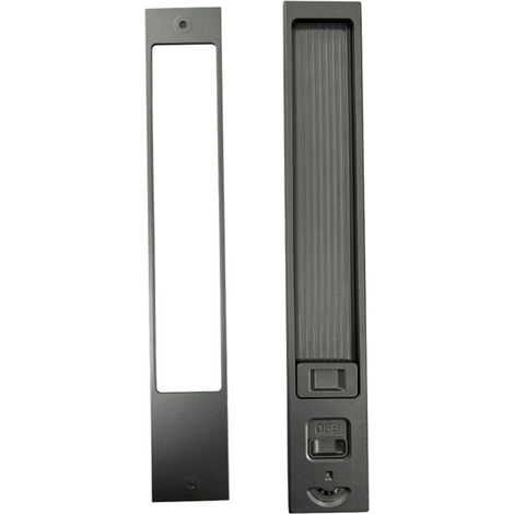 Cerradura práctica para ventanas correderas, clips de seguridad - Gris