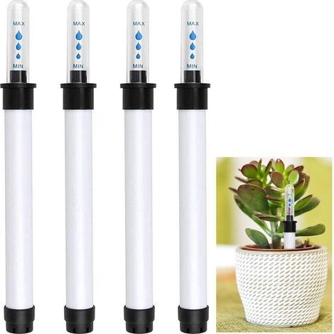 (20 × 5 × 5 cm) Plant, flower and vegetation moisture meter, plant indicator, soil moisture meter, soil water level indicator for plant care in the garden, lawn and (1/4)
