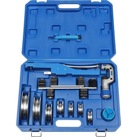Doblador de tubos, kit completo, diseño portátil, azul CT-999F (1/2)