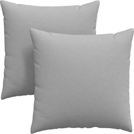 Maison Exclusive - Sofakissen 2 pcs Wolkengrau 60 x 60 cm Stoff