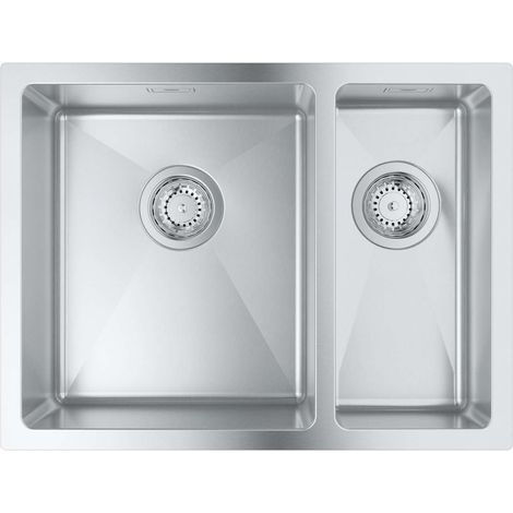 Grohe Abwäschen - Spülbecken K700 mit Ablauf, 60x45 cm, gebüsteter Edestahl 31577SD1 (1/5)