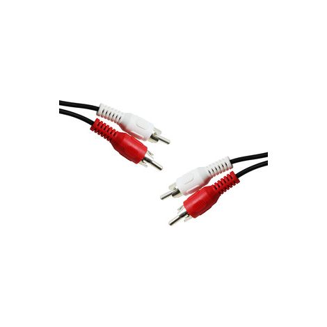 Conexión audio inyectada 2 machos RCA a 2 machos RCA de 15 m Electro Dh 37.010/15 8430552102693 (1/2)