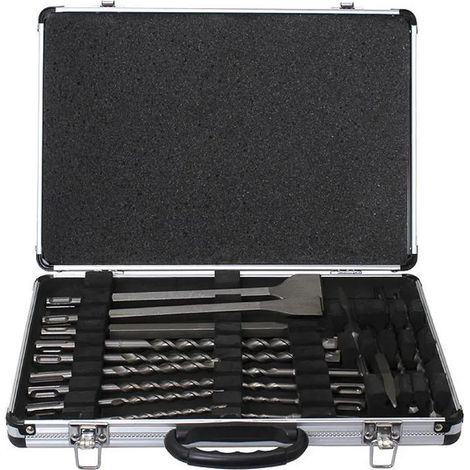 Makita - Juego de 17 piezas de brocas y cinceles para hormigón SDS Plus D-19180 (1/3)