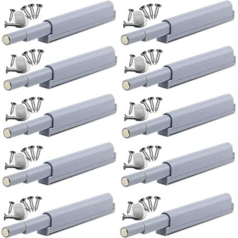 Push-to-open magnetic latches Opens and closes the door with a simple push (10pcs)