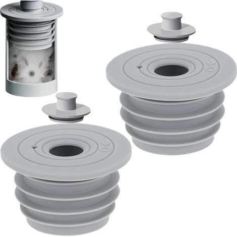 2 pièces - Joint d'étanchéité - Joints de vidange - Diamètre intérieur du tuyau compatible : 45-50 mm - Siphon de sol - Joint en silicone pour tuyau de vidange de machine à laver-AquaForge (1/5)