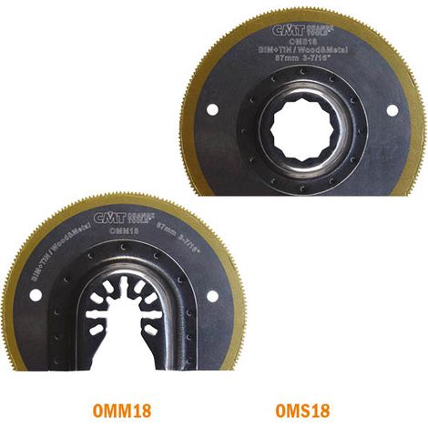 OMM18-X1 87MM  LANGLEBIGES RIFF-SEGMENTSÄGEBLATT FÜR HOLZ UND METALL