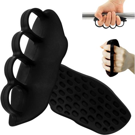 Coussinets antidérapants pour musculation - Conception ergonomique à 4 trous, antidérapants pour les tractions et l'haltérophilie (1/5)