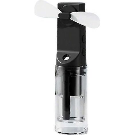 Ventilateur brumisateur portable rechargeable, 4 vitesses, noir (1/5)