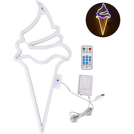 lumineuse néon LED en forme de glace étanche alimentée par (1/5)