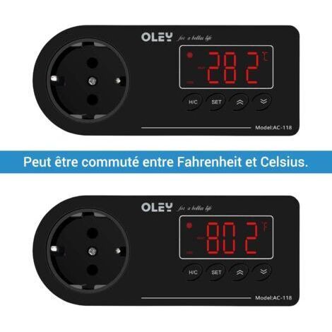 NALOOKAMIC Thermostat Terrarium, Prise Thermostat Refroidissement et Chauffage, Thermostat de Reptile pour Serpents, Tortues, Lézards, Geckos et Autres Reptiles