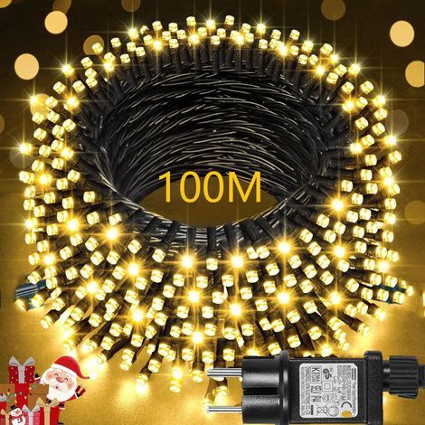 100 m Guirlande lumineuse extérieure, 500 LED, IP44, effets Halloween, pour parcs et événements (1/5)