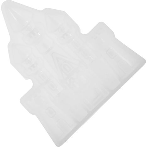 Weiße Flexible Silikonform für Epoxidharz Gießen Detailreiche Burg Gussform mit Einfachem Entformen für Selbstgemacht Bastelprojekte (1/5)