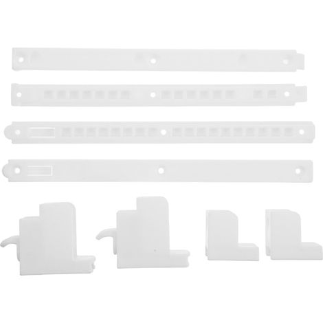 Kit de Rail Coulissant pour Barrière de Lit Bébé, Blanc (1/5)