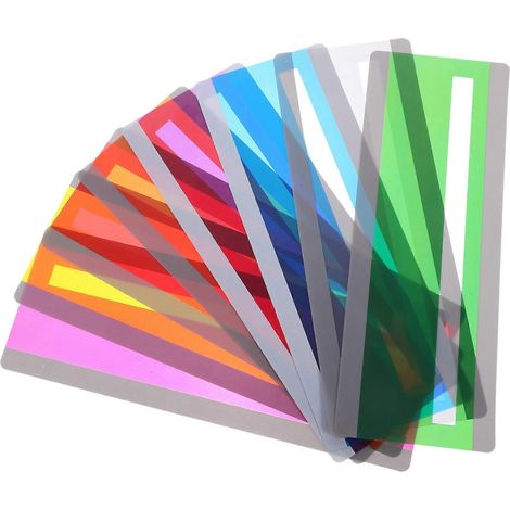 Lot de 8 bandes de surlignage colorées pour marque-pages et surlignages de lecture pour élèves-19.00X7.00X0.10CM (1/2)