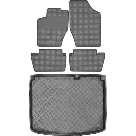 Juego de alfombrillas de goma para Peugeot 307 Hatchback (2001-2013) + alfombrilla para el maletero. (1/5)