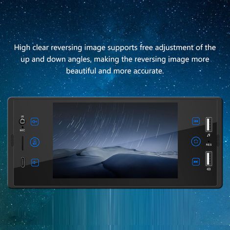 Adatto per autoradio da 5 pollici con Bluetooth, lettore MP5, radio FM e touchscreen, 12V 60W 256MB