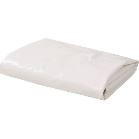 vidaXL Tarpaulin 650 g/m² 6x8 m White