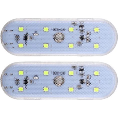 Lampe de lecture tactile rechargeable USB à 8 LED. accessoire de voiture (1/5)