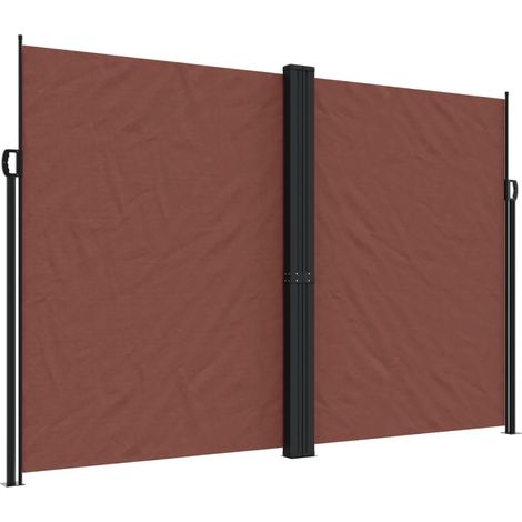 Maison Exclusive - Tenda da Sole Laterale Retrattile Marrone 220x1000 cm (1/5)