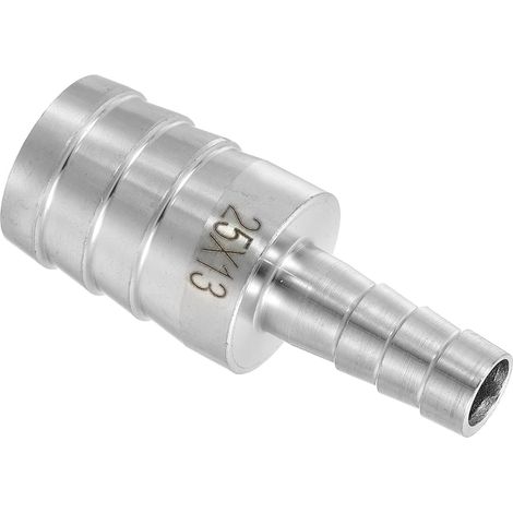 Réducteur en Tuyau À Crépine De 1" À 1/2" Raccord De Tuyau Argent (1/5)