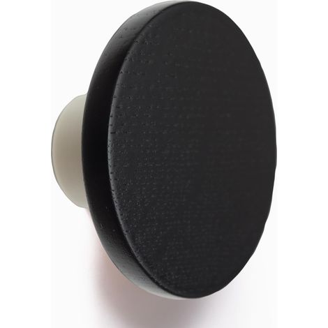 Patère murale Rond 65 mm En bois (chêne noir) (1/5)